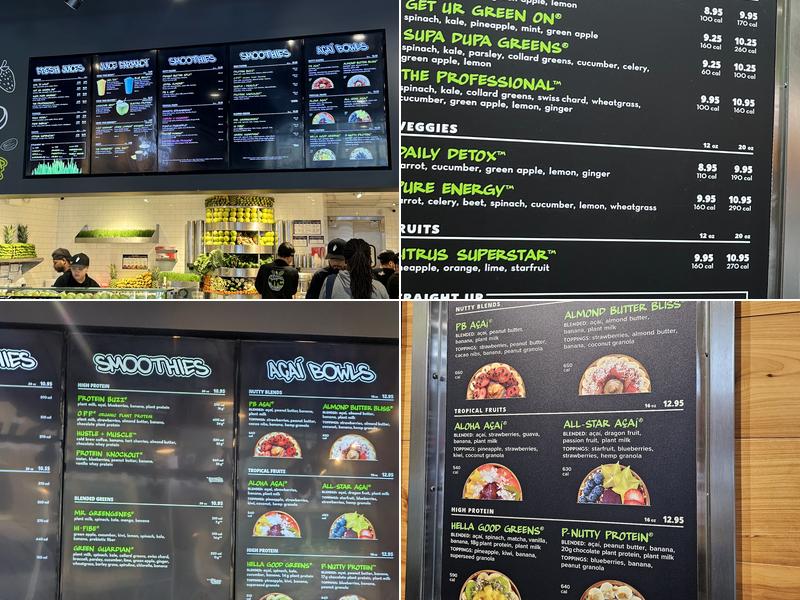 Juice Generation Menu