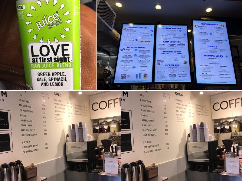Juice Press Menu
