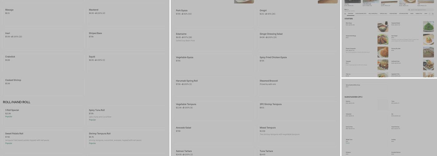 Kai Japanese cuisine Menu