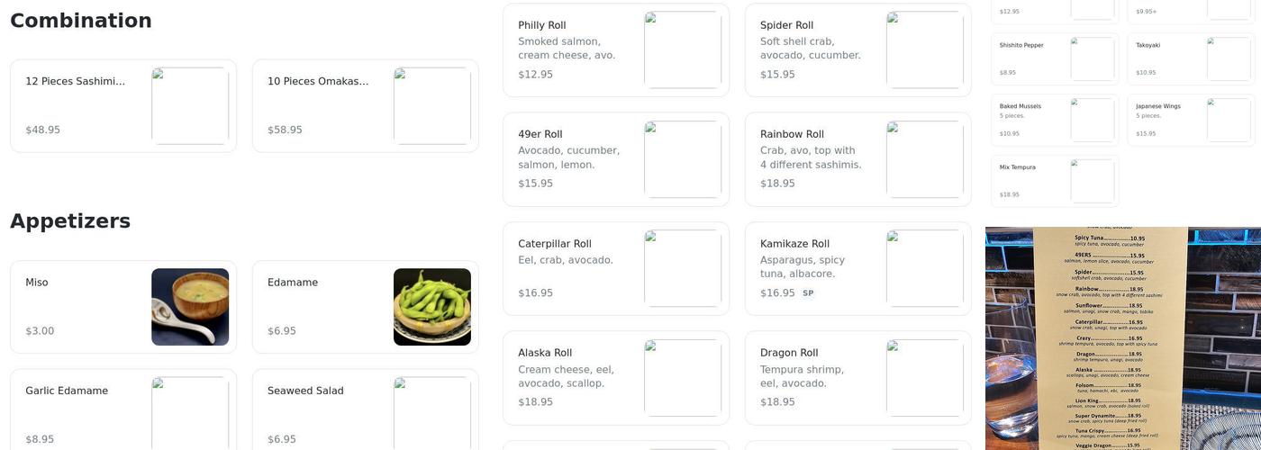 Sushi Chef Menu