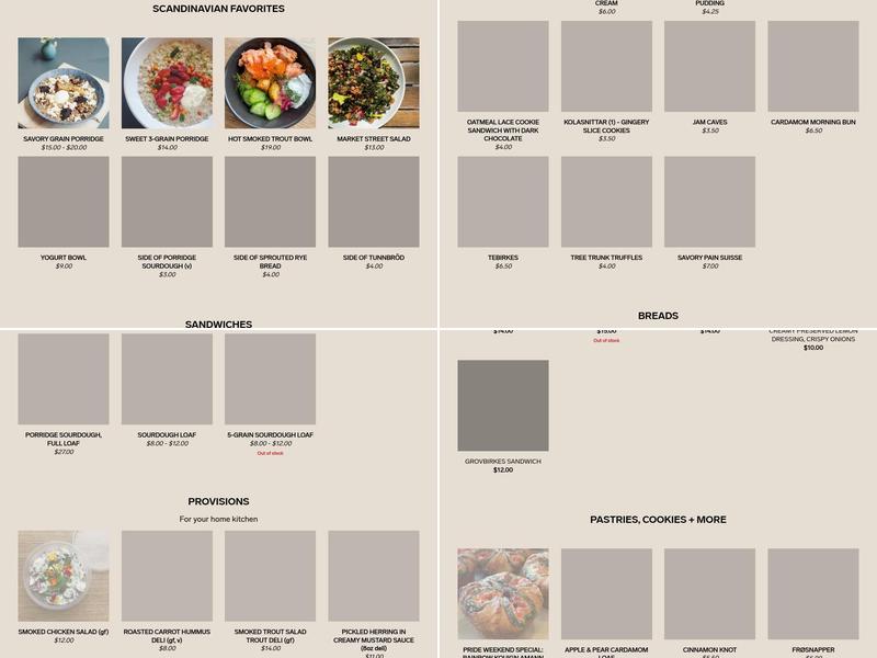 Kantine Menu