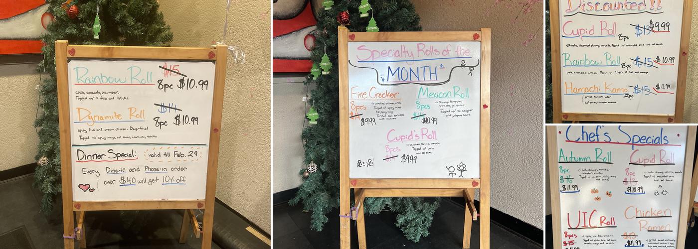 South Kawa Japanese Restaurant Menu