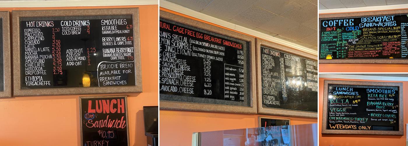 Kefa Coffee Menu
