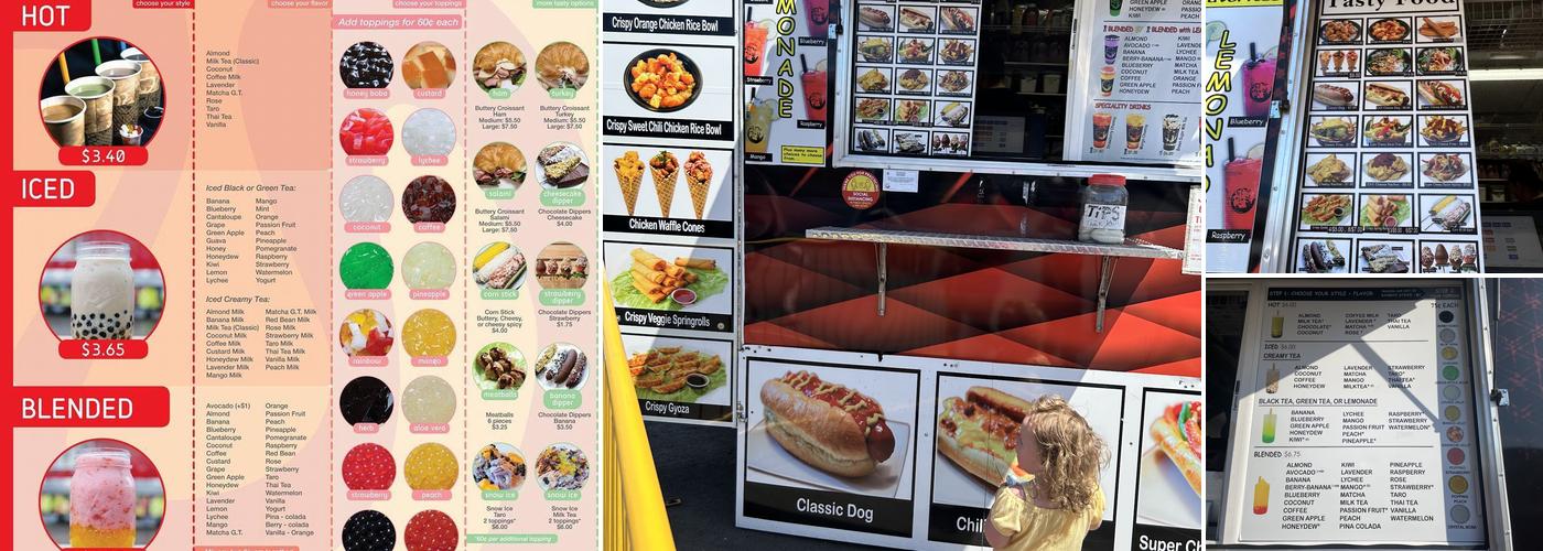 Bobablastic Menu
