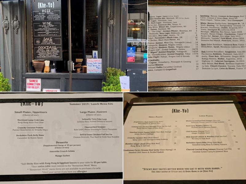 Khe-Yo Menu