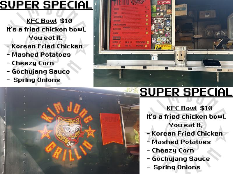 Kim Jong Grillin Menu