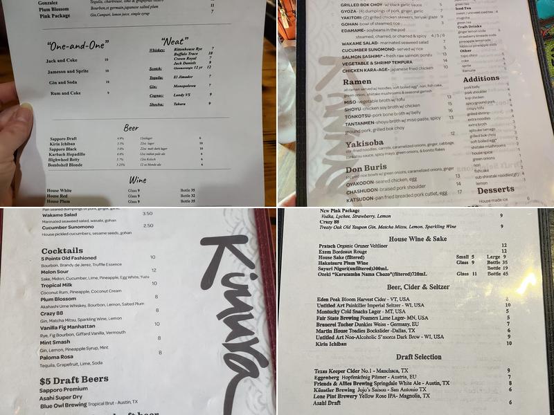 Kimura Menu