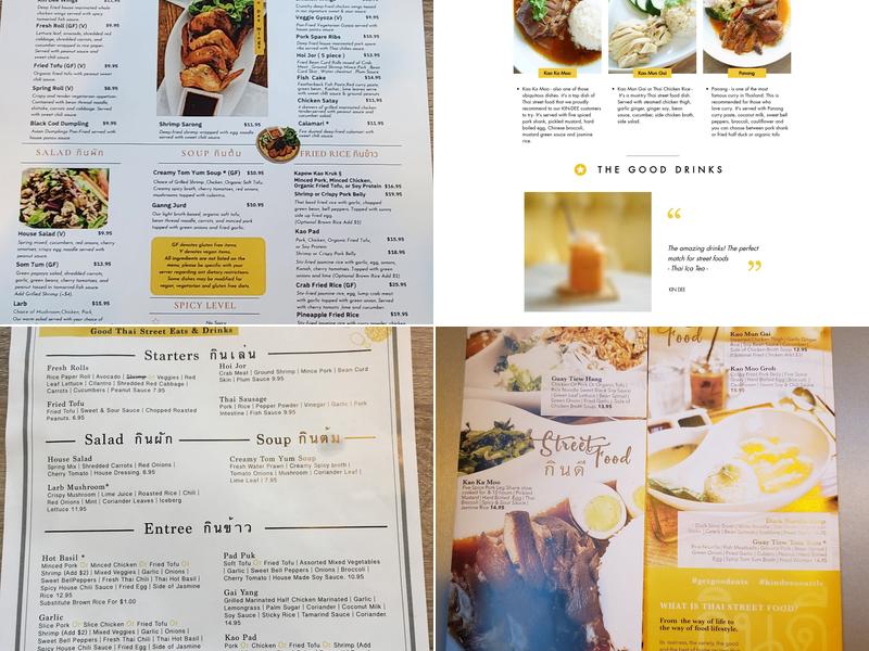Kin Dee Menu