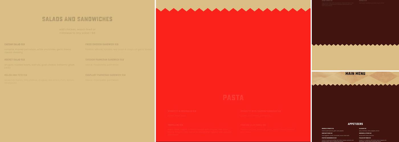 Kingsbridge Social Club Menu