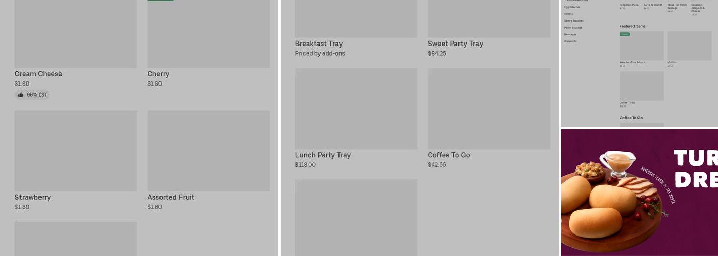 Kolache Factory Menu