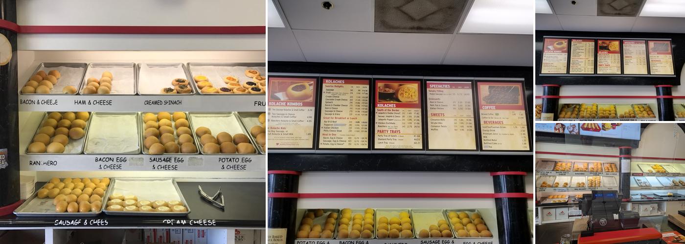 Kolache Factory Menu