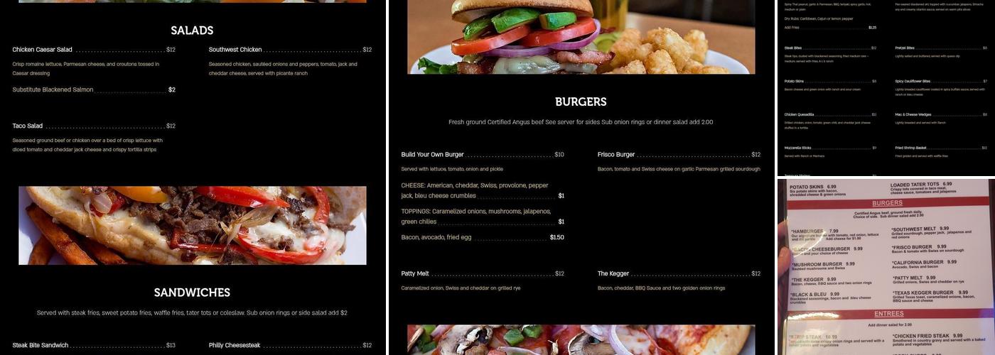 Kopper Keg West Menu