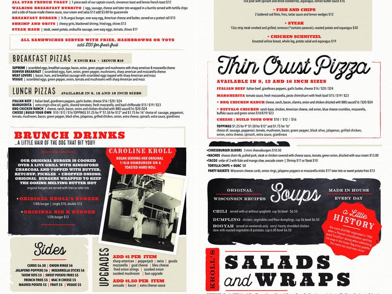 Kroll's South Loop Menu