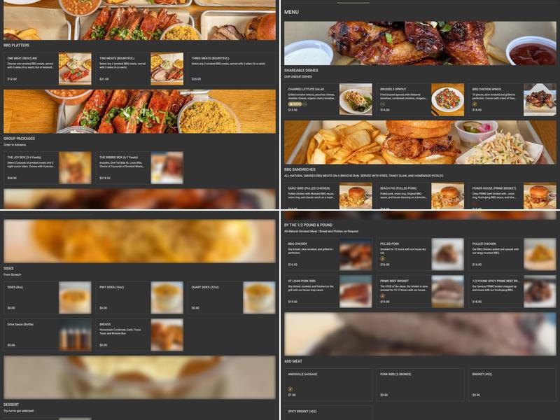 Ribbro BBQ Menu