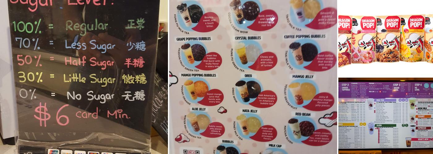 Kung Fu Tea Menu