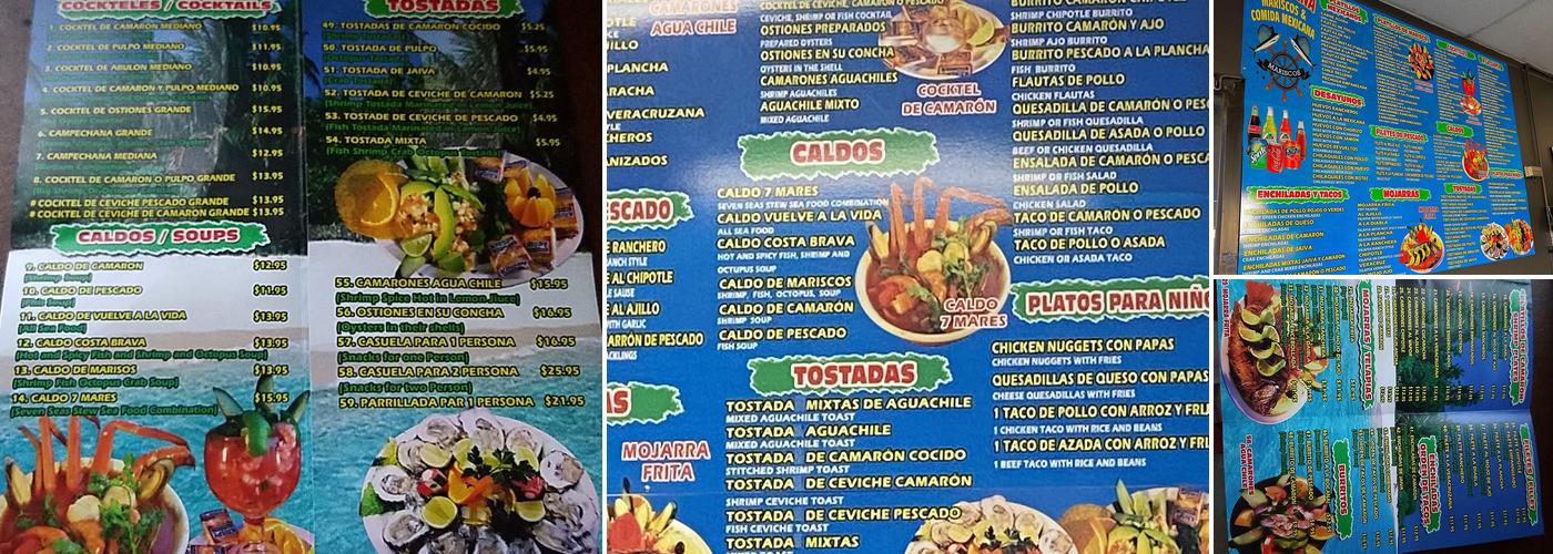 La Bocana Menu