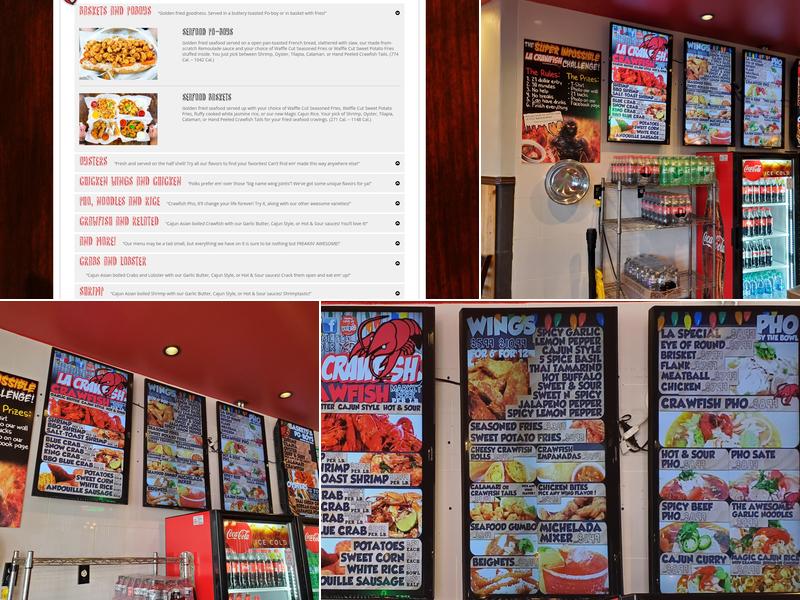 LA Crawfish Menu