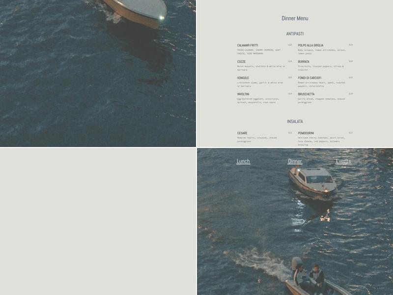 La Fontana Della Citta Menu