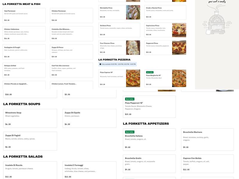 La Forketta Menu