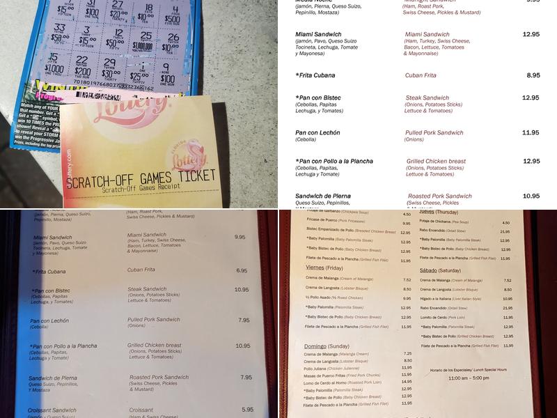 La Giraldilla Restaurant Menu