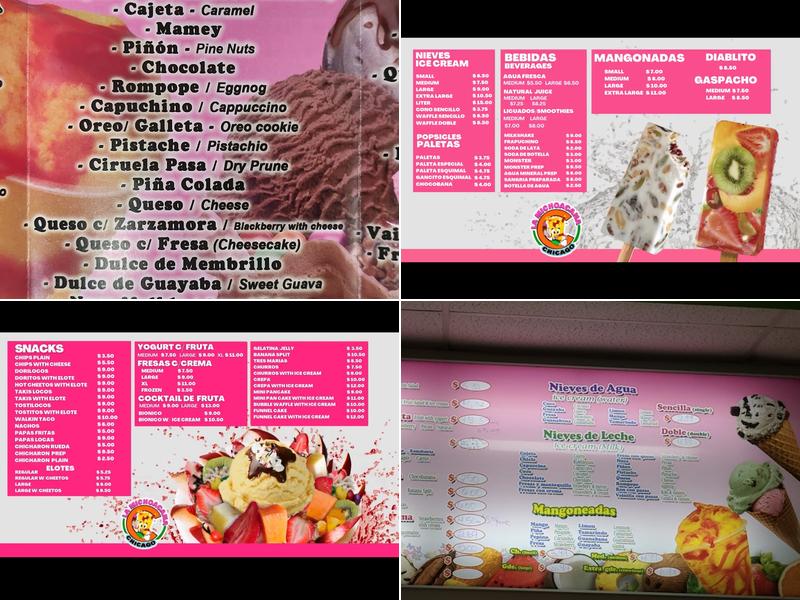 La Michoacana Chicago Menu