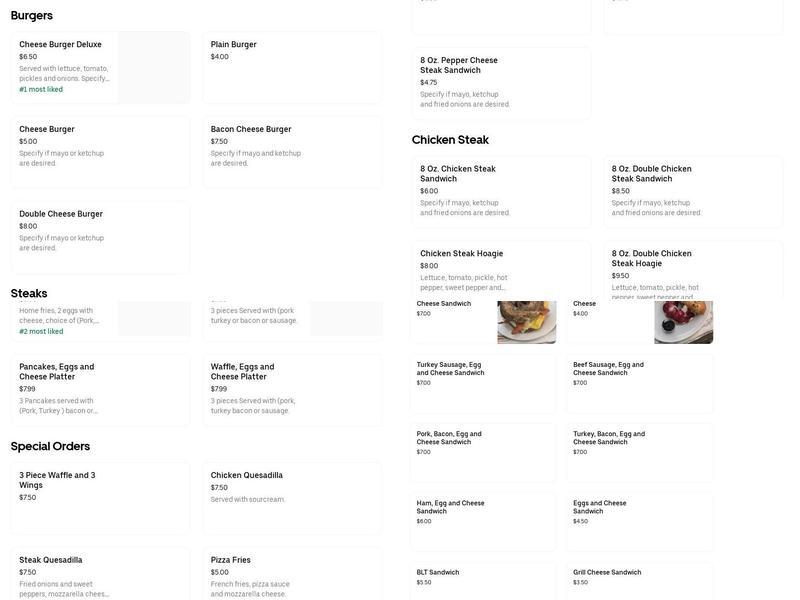 LA MOLE MINI MARKET Menu