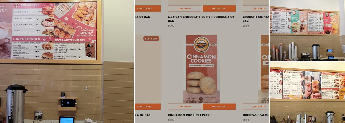 La Monarca Bakery & Cafe Menu