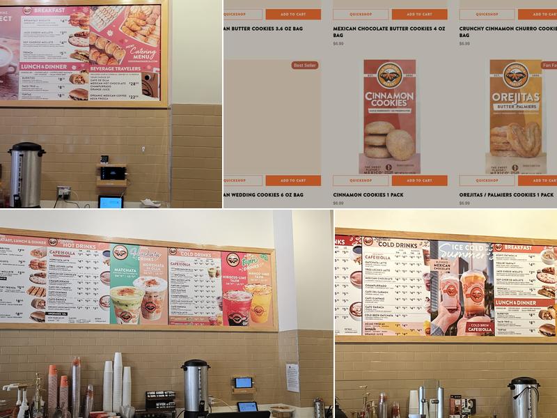 La Monarca Bakery & Cafe Menu