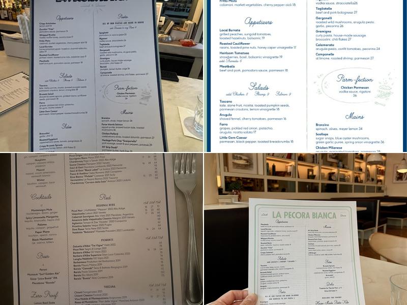La Pecora Bianca Midtown Menu