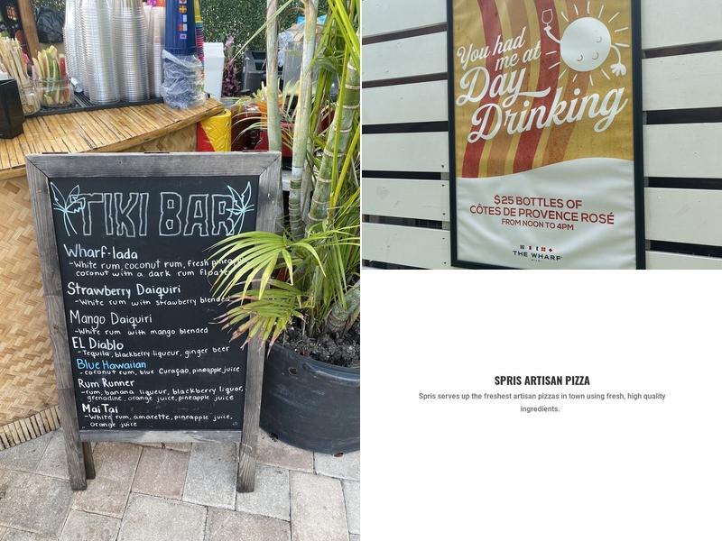 The Wharf Miami Menu