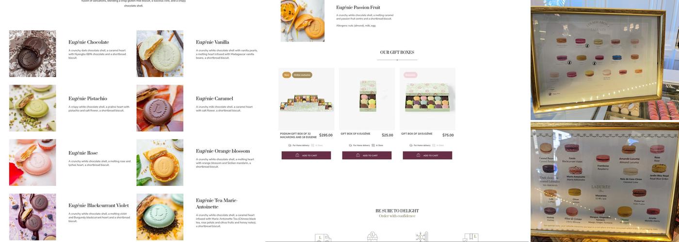 Ladurée Menu