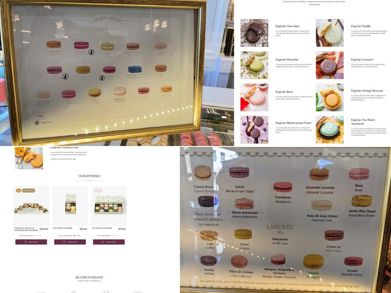 Ladurée Menu