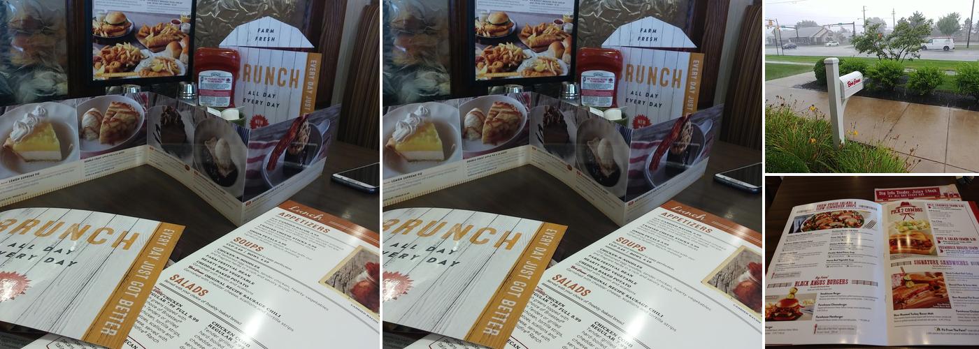 Bob Evans Menu