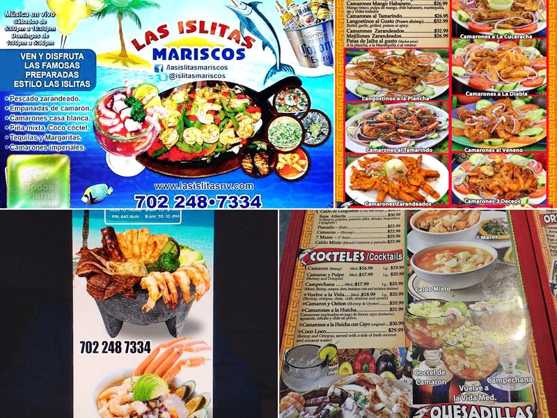 Las Islitas Mariscos Menu