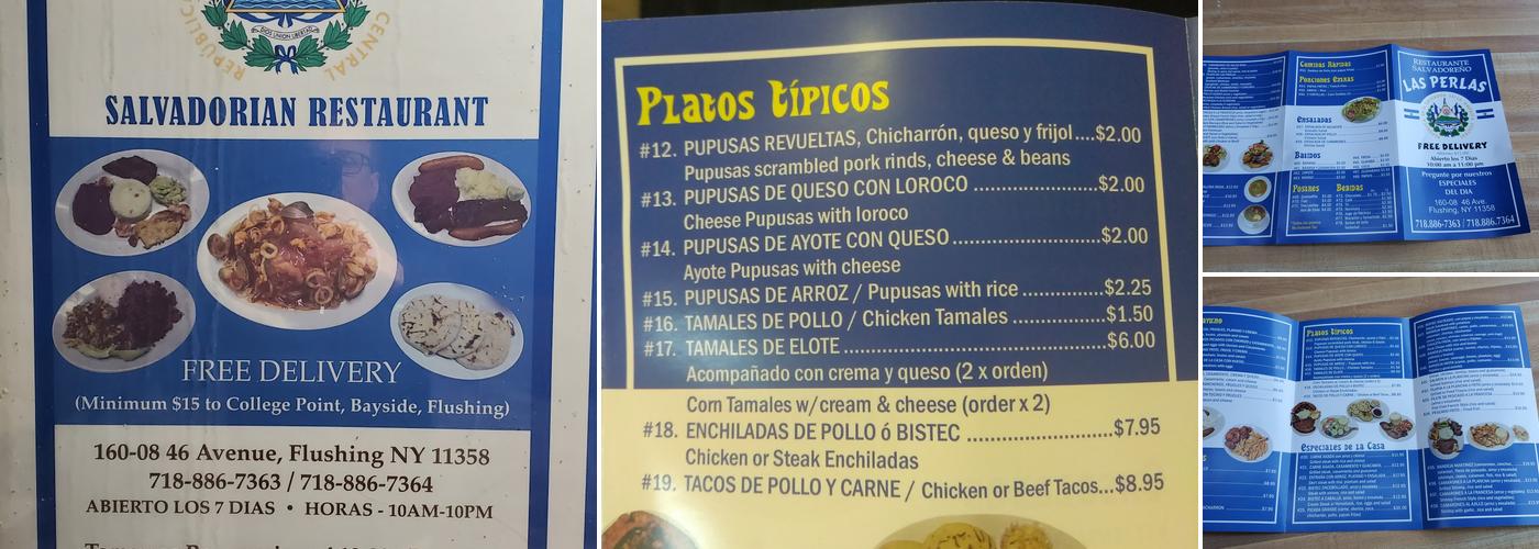 Las Perlas Menu