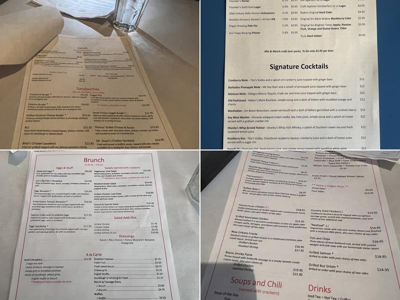 Letty's Menu