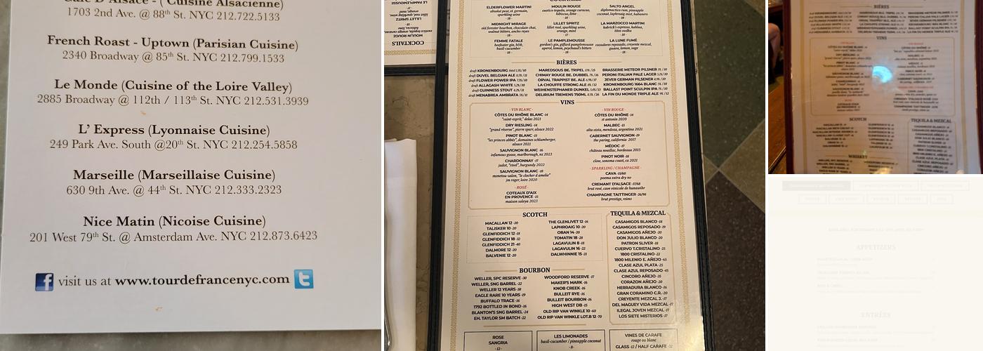 L’Express Menu