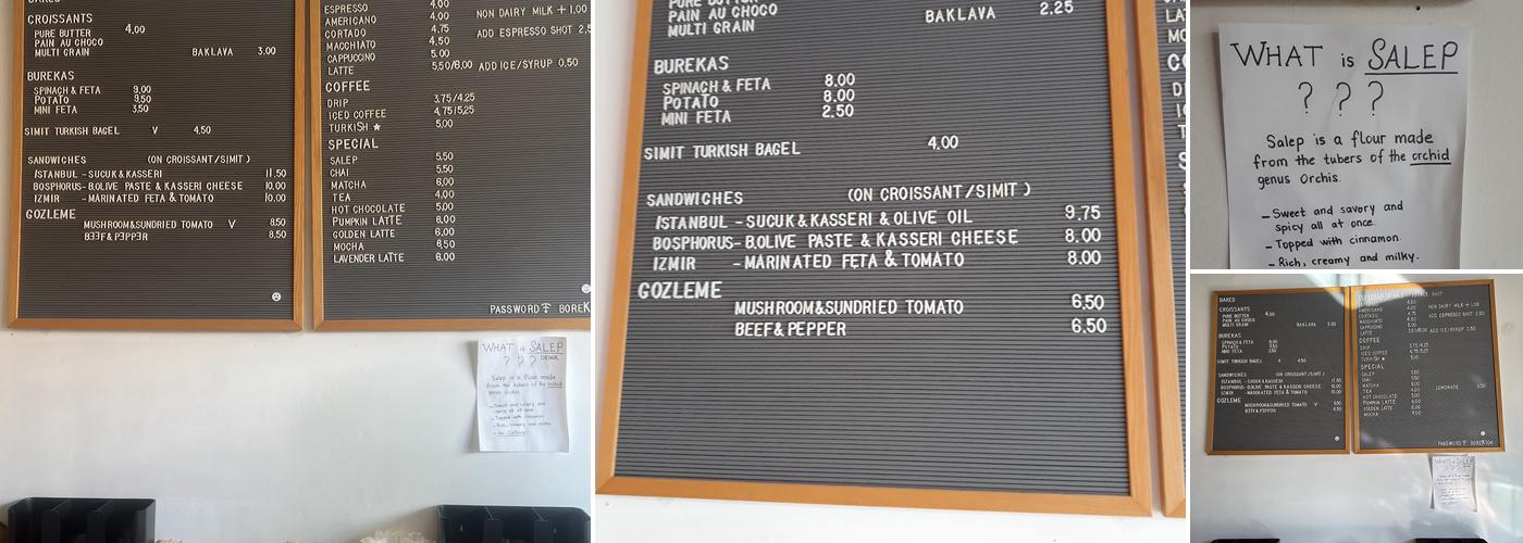 Lion's Milk Menu
