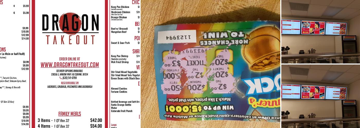 Dragontakeout Menu