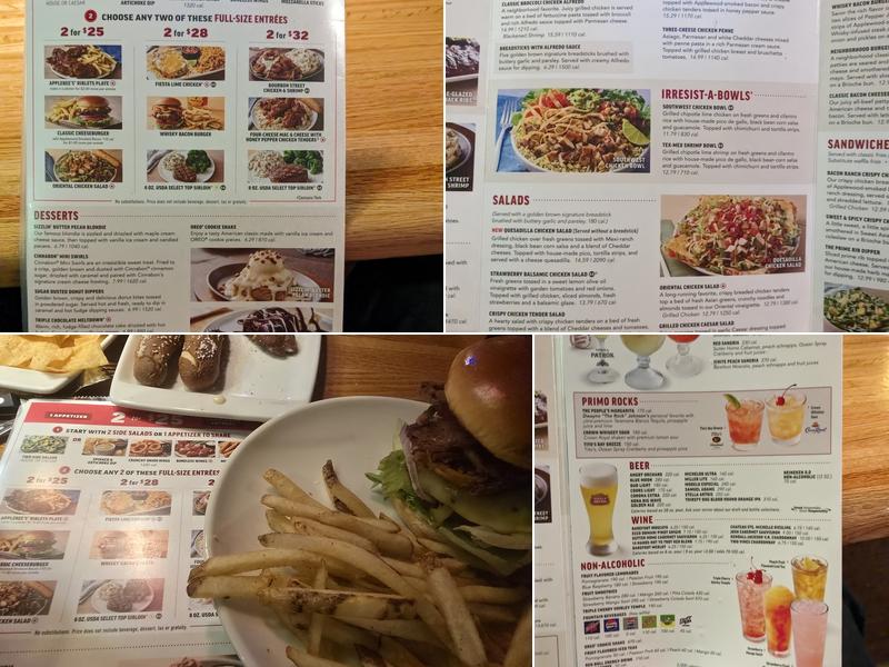 Applebee's Grill + Bar Menu