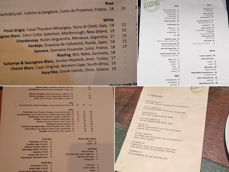 Little Rascal Menu