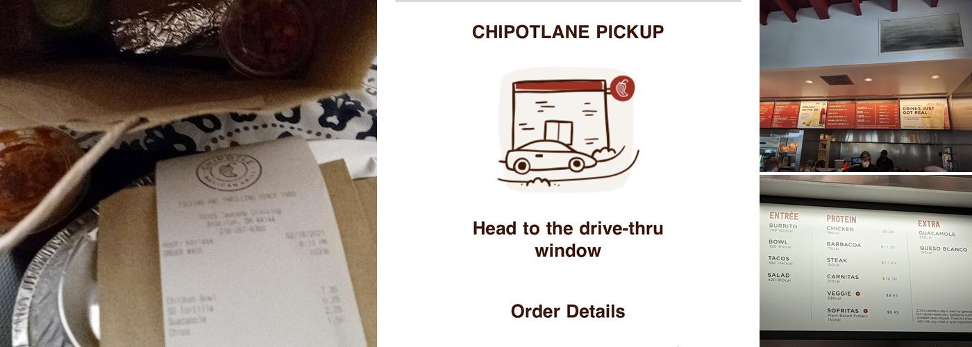 Chipotle Mexican Grill Menu