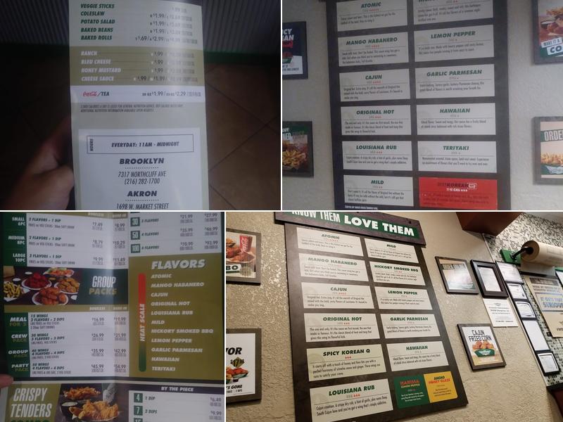 Wingstop Menu