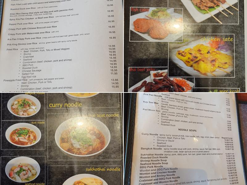 Long Beach Thai Restaurant Menu