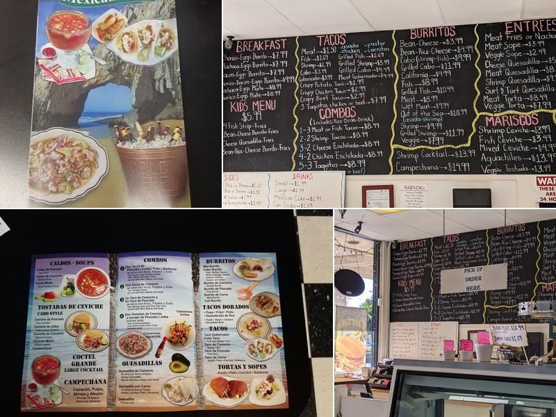 Los Cabos Tacos Menu