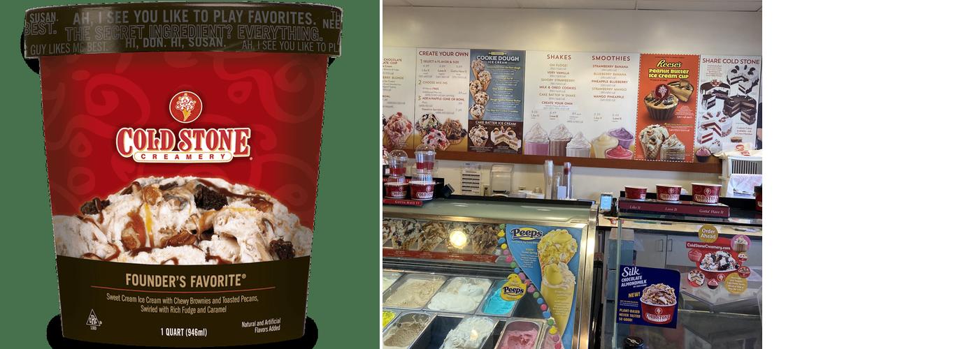 Cold Stone Creamery Menu