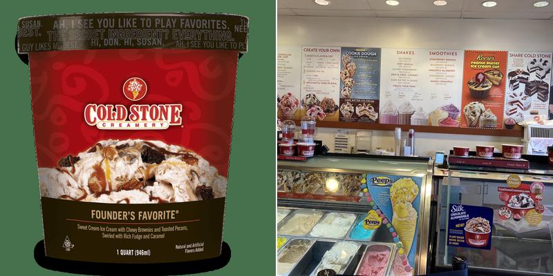 Cold Stone Creamery Menu
