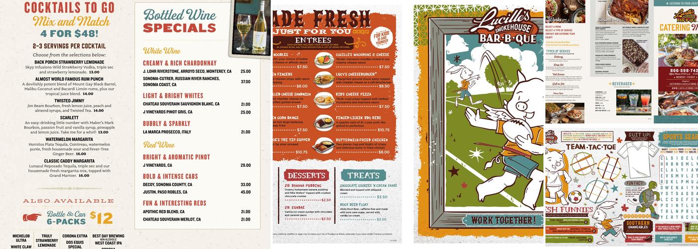 Lucille's Smokehouse Bar-B-Que Menu