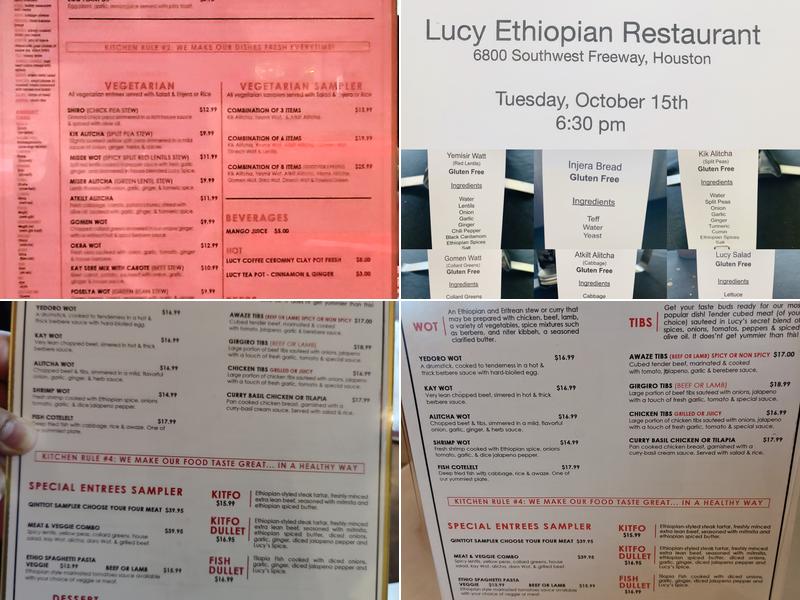 Lucy Menu