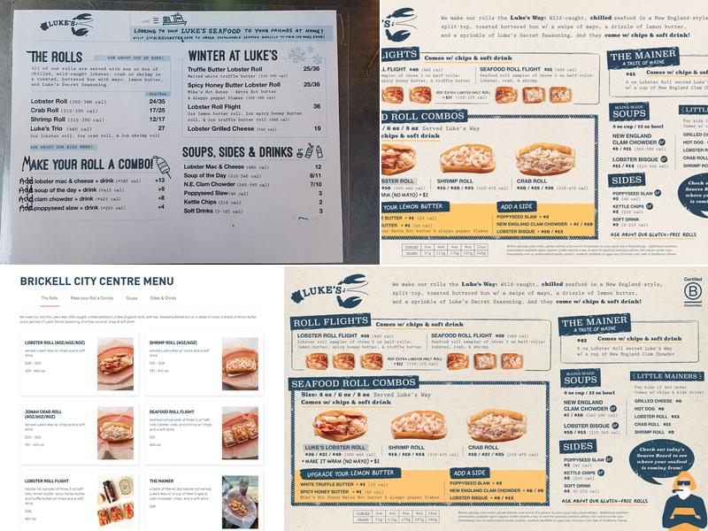 Luke's Lobster Brooklyn Bridge Park Menu